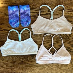 Ivivva by Lululemon girls sports bras bundle